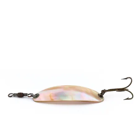 Vintage Pflueger Wobbler Spoon, 1/3oz Solid Mother of Pearl fishing spoon #9949