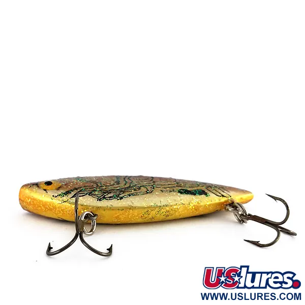 Vintage   Cotton Cordell TH Spot, 1/2oz Gold Glitter fishing lure #9953