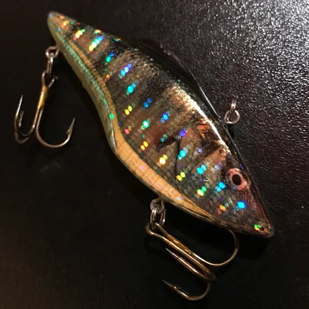 Vintage Berkley Frenzy Rattl'R , 1/2oz Rainbow Hologram fishing spoon #9954
