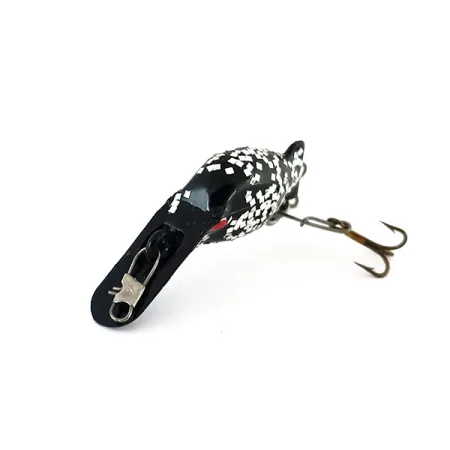 Vintage Luhr Jensen Luhr jensen Hot Shot 70, 1/16oz Black / Glitter Silver fishing lure #9964