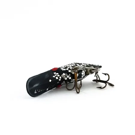 Vintage Luhr Jensen Luhr jensen Hot Shot 70, 1/16oz Black / Glitter Silver fishing lure #9964