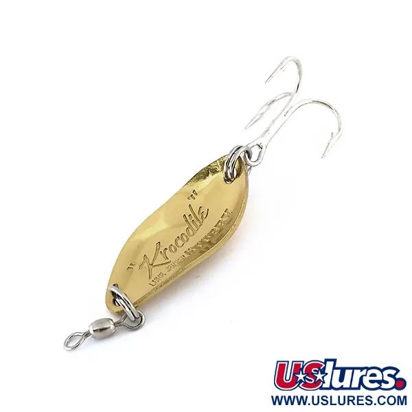 Luhr Jensen Lil' Kroc (Krocodile Stubby), 3/16oz Gold fishing spoon #9976