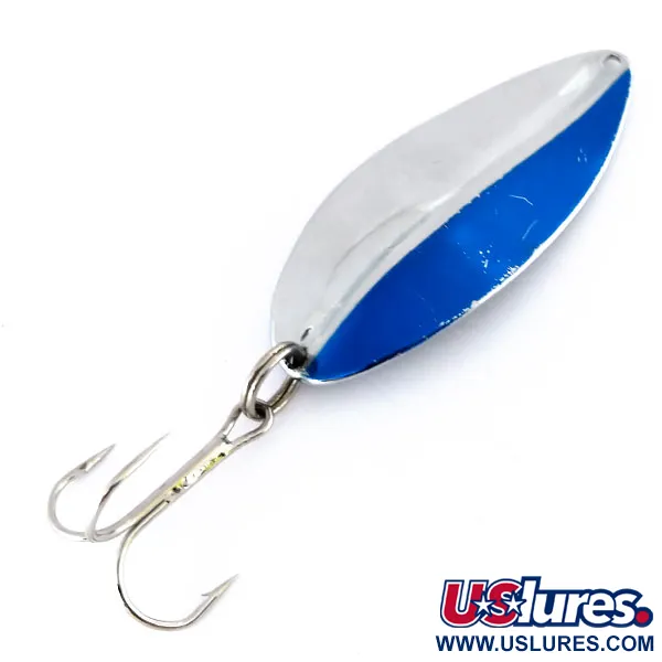 Vintage  TODDCO Main liner , 3/4oz Nickel / Blue fishing spoon #9981