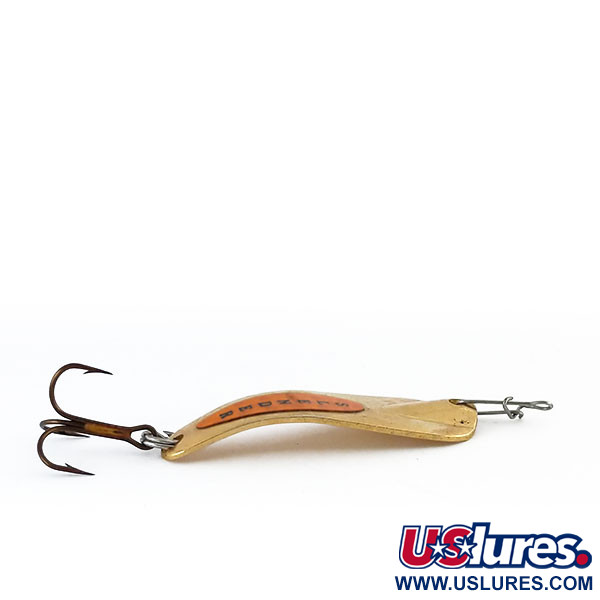 Vintage Reef Runner Slender Spoon Custom Jigs, 3/32oz Gold fishing spoon  #9982