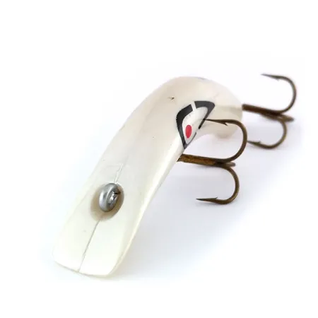 Vintage Lazy Ike, 3/16oz White Pearl fishing lure #9990