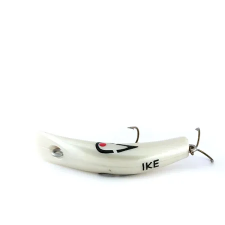 Vintage Lazy Ike, 3/16oz White Pearl fishing lure #9990