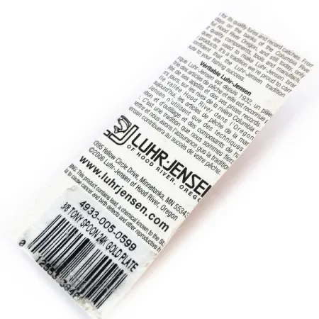 Tony Accetta Tony's Spoon, 2/5oz Gold fishing spoon #9991