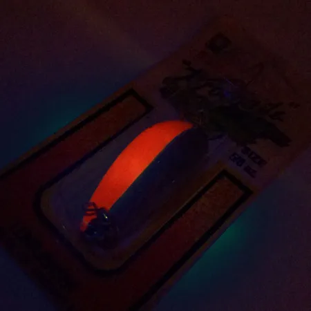 Luhr Jensen Lil' Kroc (Krocodile Stubby), 1/2oz Red / Nickel fishing spoon #9996