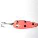 Vintage  Eppinger Dardevle Imp, 2/5oz Fluorescent Orange / Black dots fishing spoon #0002