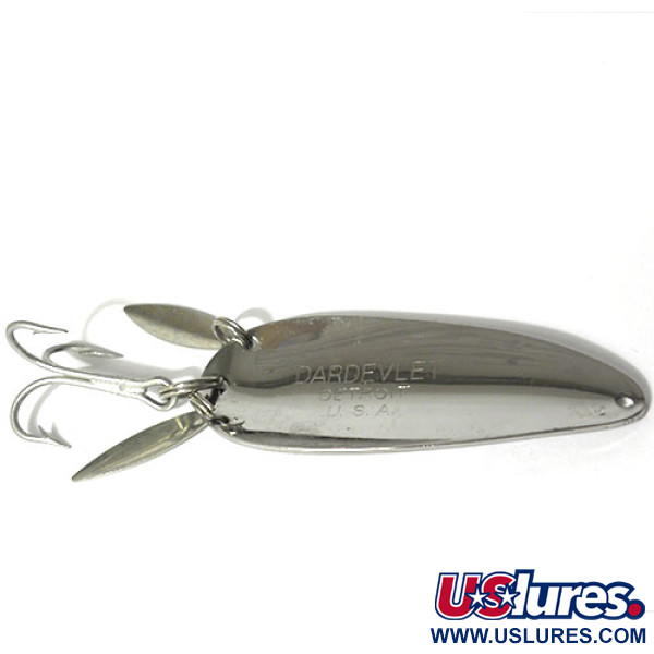 Vintage  Eppinger Dardevlet Klicker , 3/4oz Nickel fishing spoon #0005